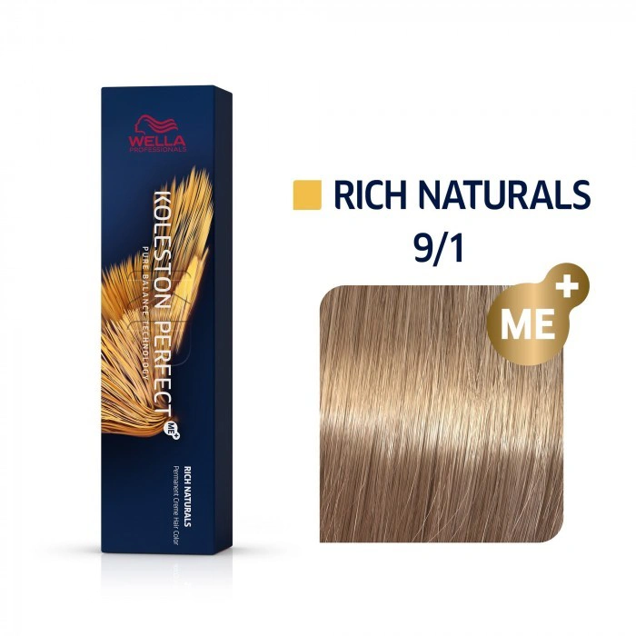 Wella Koleston Perfect Me+ Hajfesték - 9/1 - 60ml - Hamvas Nagyon Világosszőke képe 1